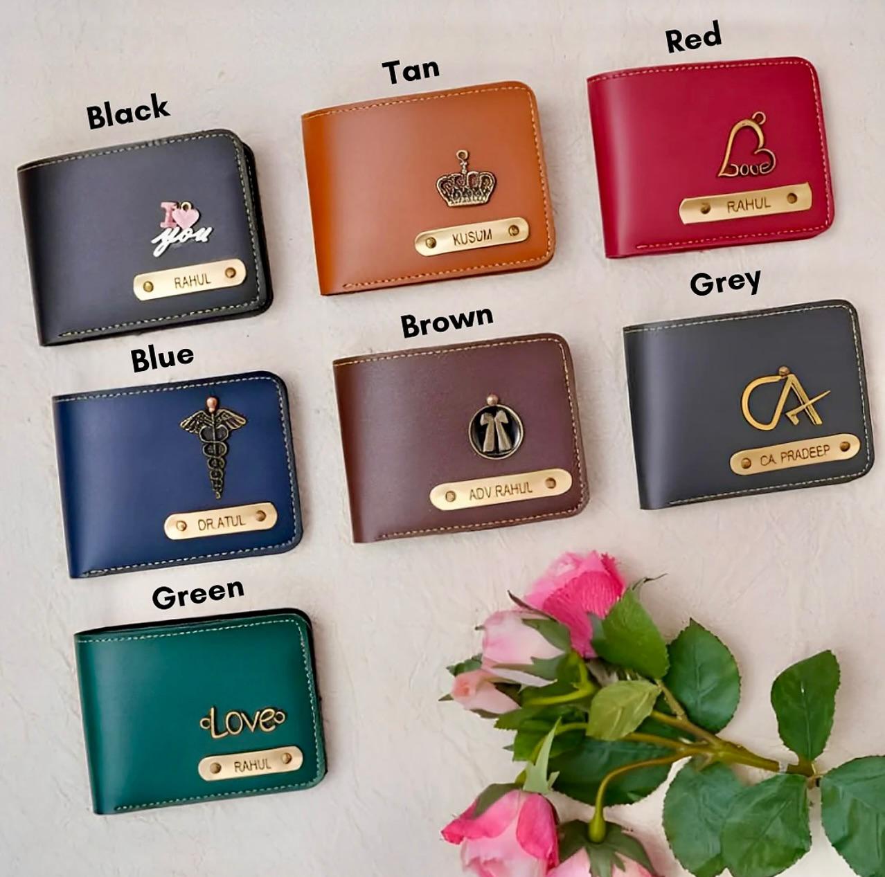 Faux leather wallet